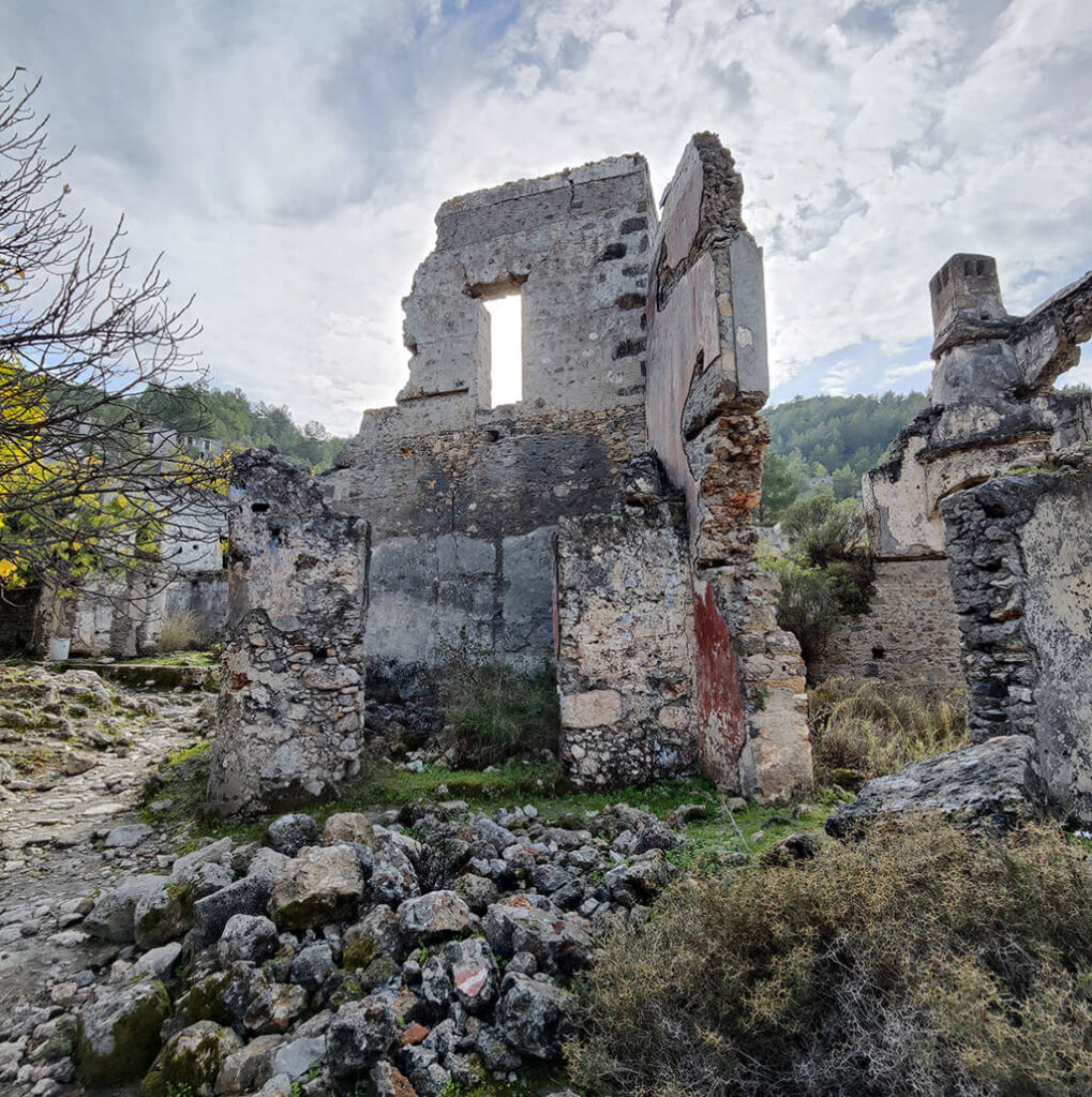 Abandoned buildings in Kayakoy