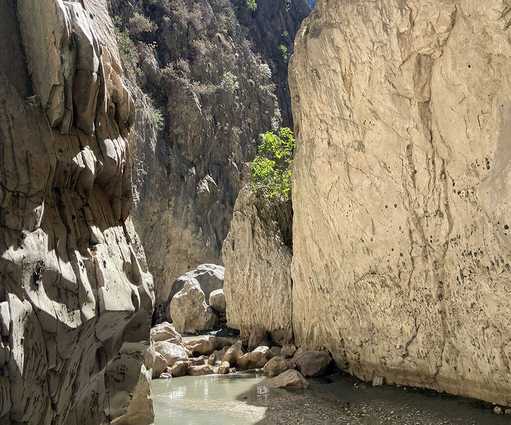 The slopes of the Saklikent Canyon