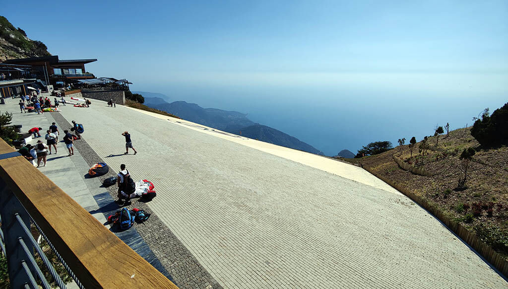 Paragliding on Babadag Mountain