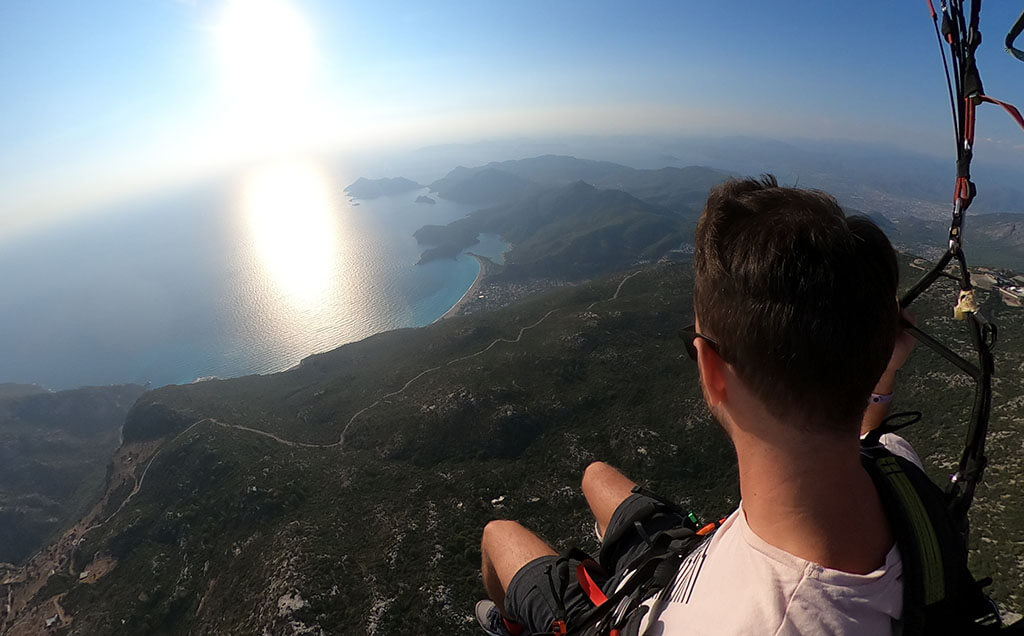 Paragliding on Oludeniz Beach