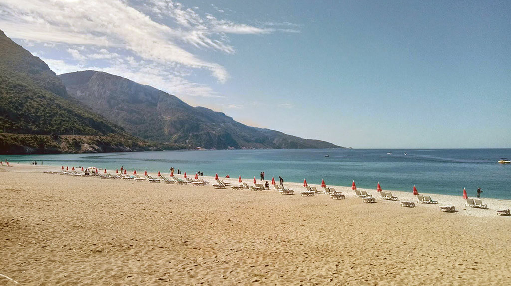 Sun Umbrellas on Oludeniz Beach