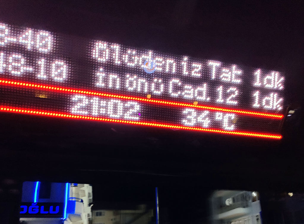 Temperature in the summer months in the evening in Fethiye