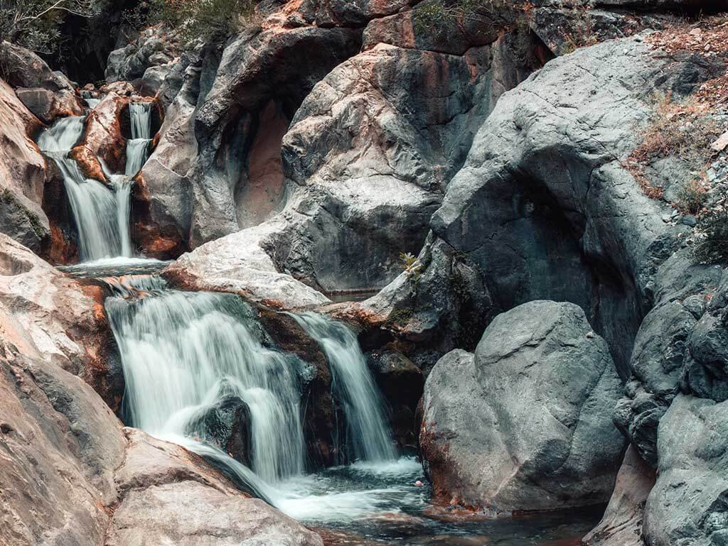 Large waterfalls in Sapadere Canyon