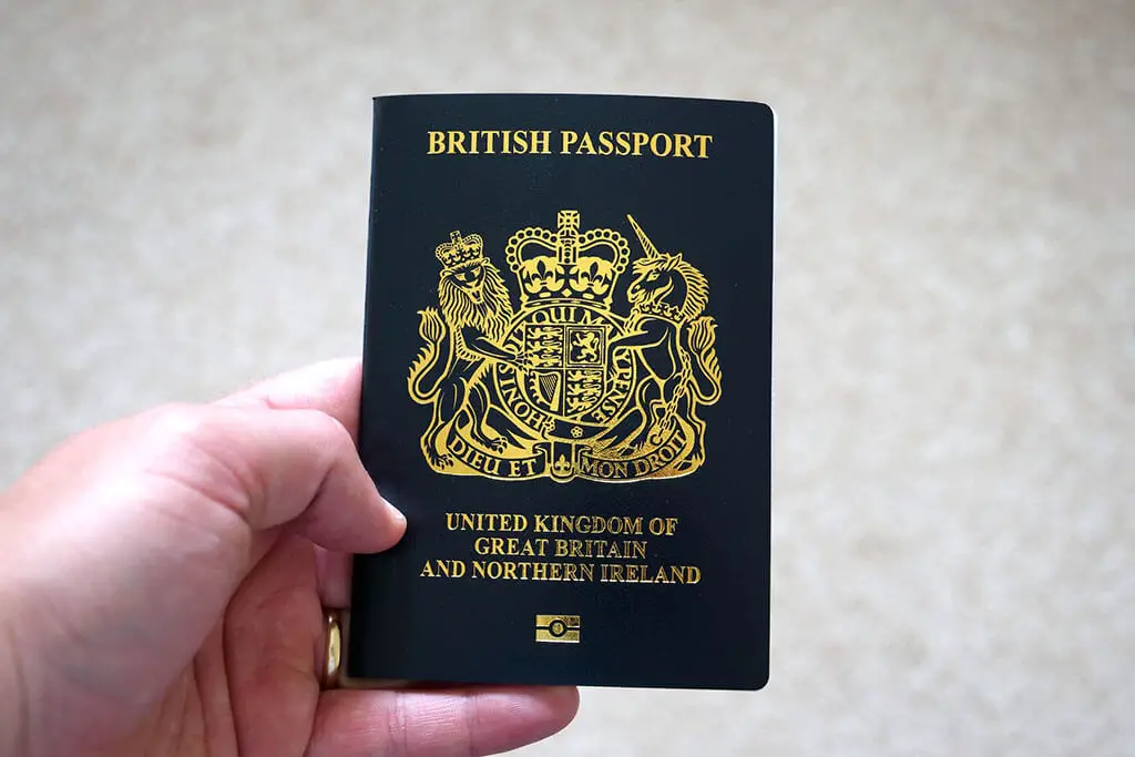 Passport of a British citizen