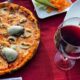 Pizza and wine in La Casa De Mamma in Fethiye