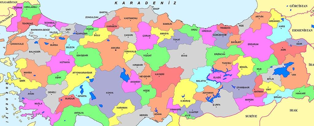 Map of Turkey: Comprehensive Visual Guide to Turkish Provinces