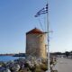 Windmills on the island of Rhodes