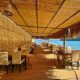 Dining area at Kuleli Beach Club in Fethiye