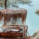 VIP loungers at Help Beach & Yacht Club in Fethiye