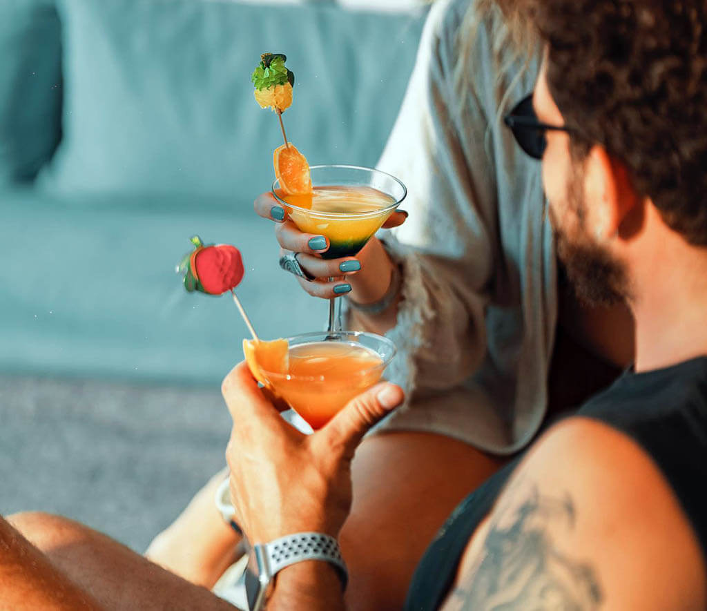 Cocktails on the territory of Kücük Samanlı Beach