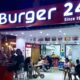 Entrance to Burger 24 cafe