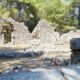 Remains of buildings of the ancient city of Phaselis