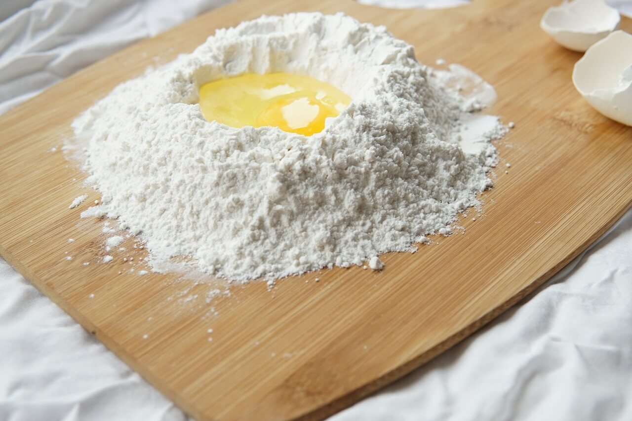 Mixing the dough for Pide