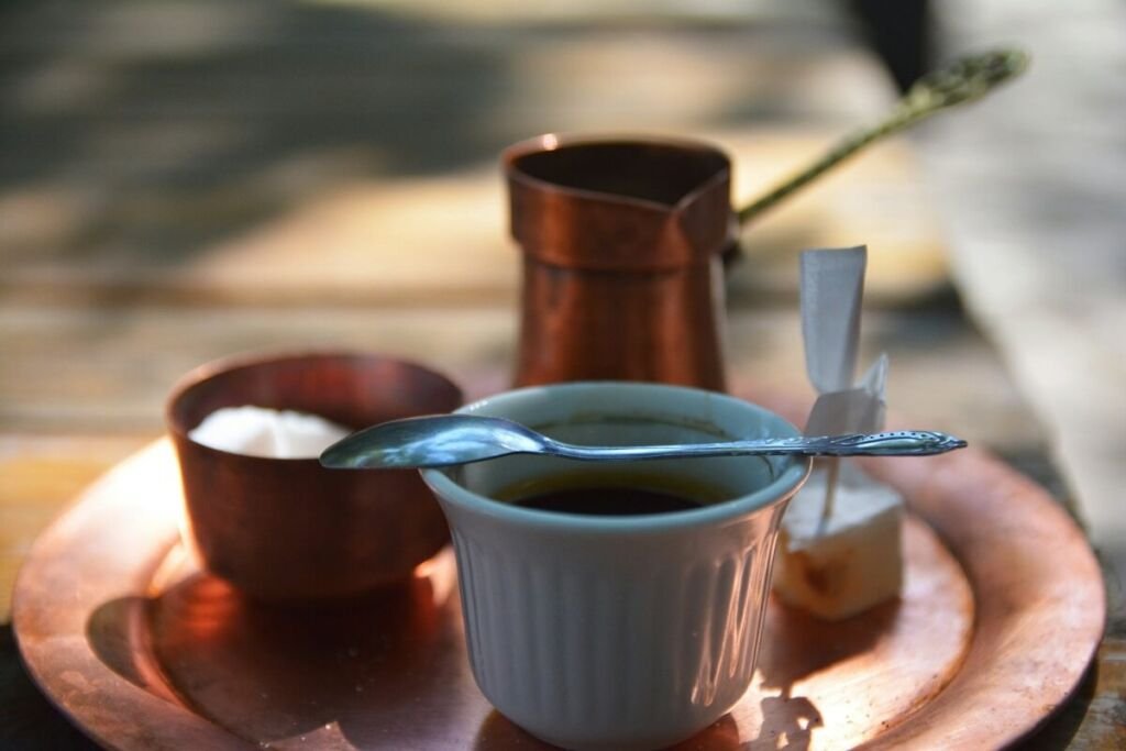 Turkish coffee and rahat locum