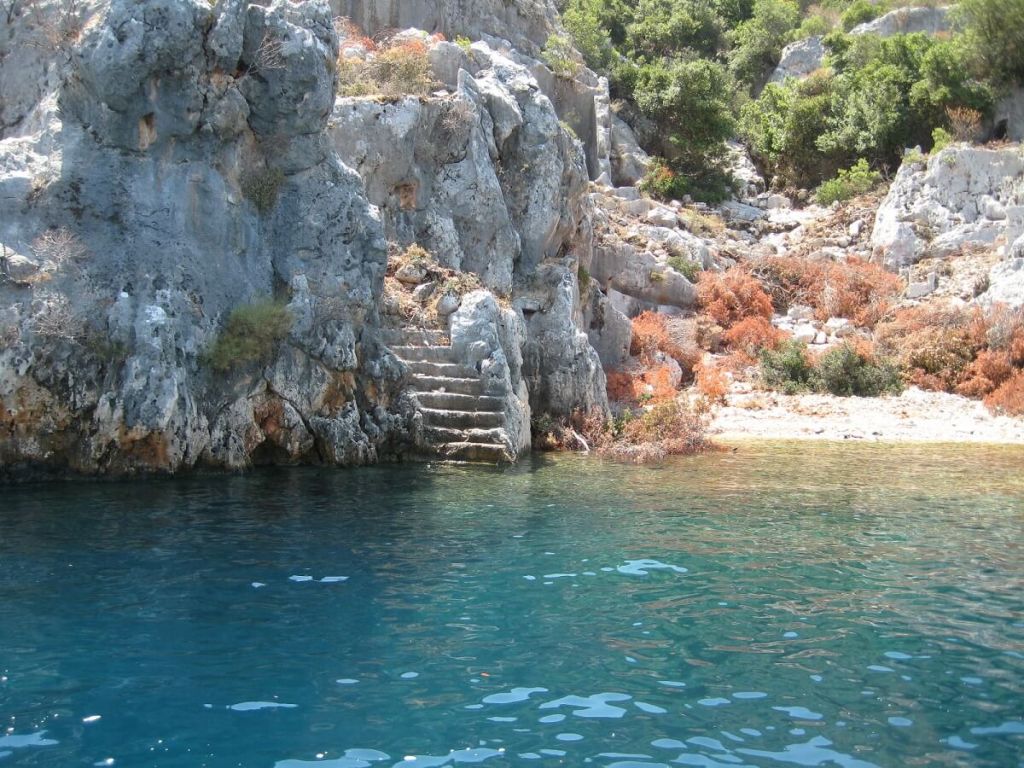 Stairs to Kekova Island